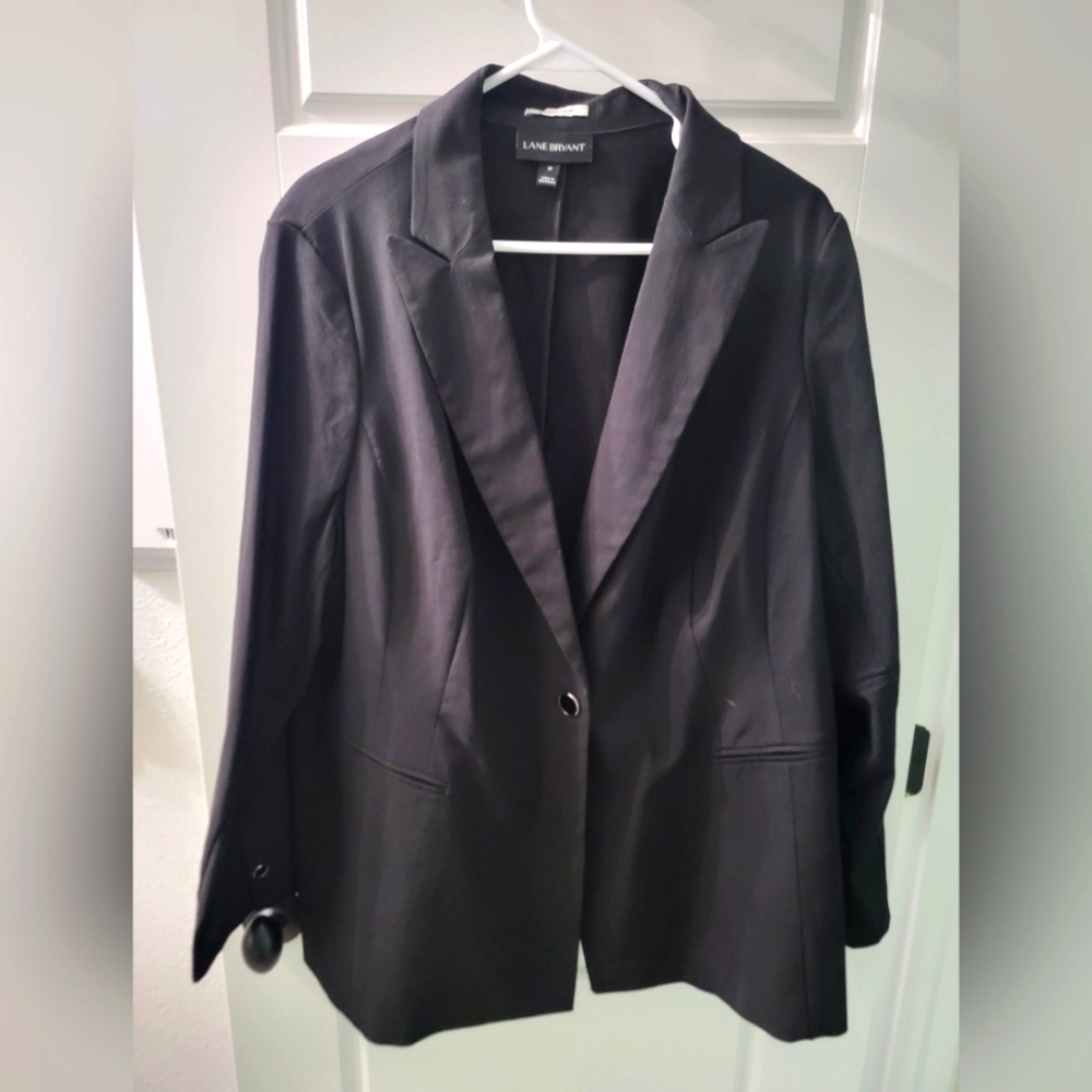 Plus Size Black Women's Blazer